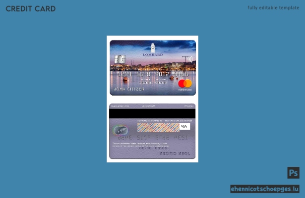 Beispielvorschau der Mastercard der Malta Lombard Bank